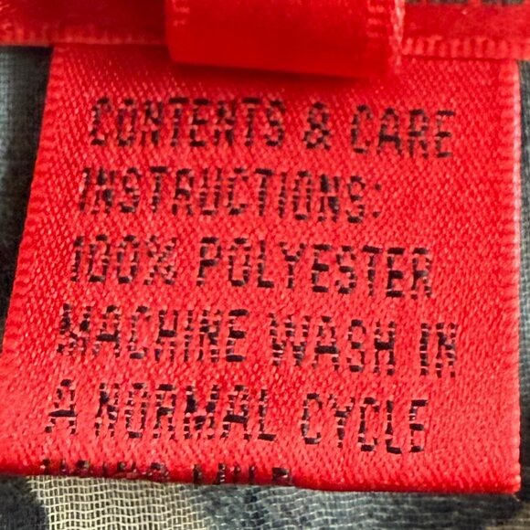 V Cristina Unique Sheer Animal Print Ruffled Blouse Size L - Picture 9 of 9